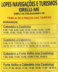 LOPES NAVEGAÃ‡Ã•ES E TURISMO - Lancha 